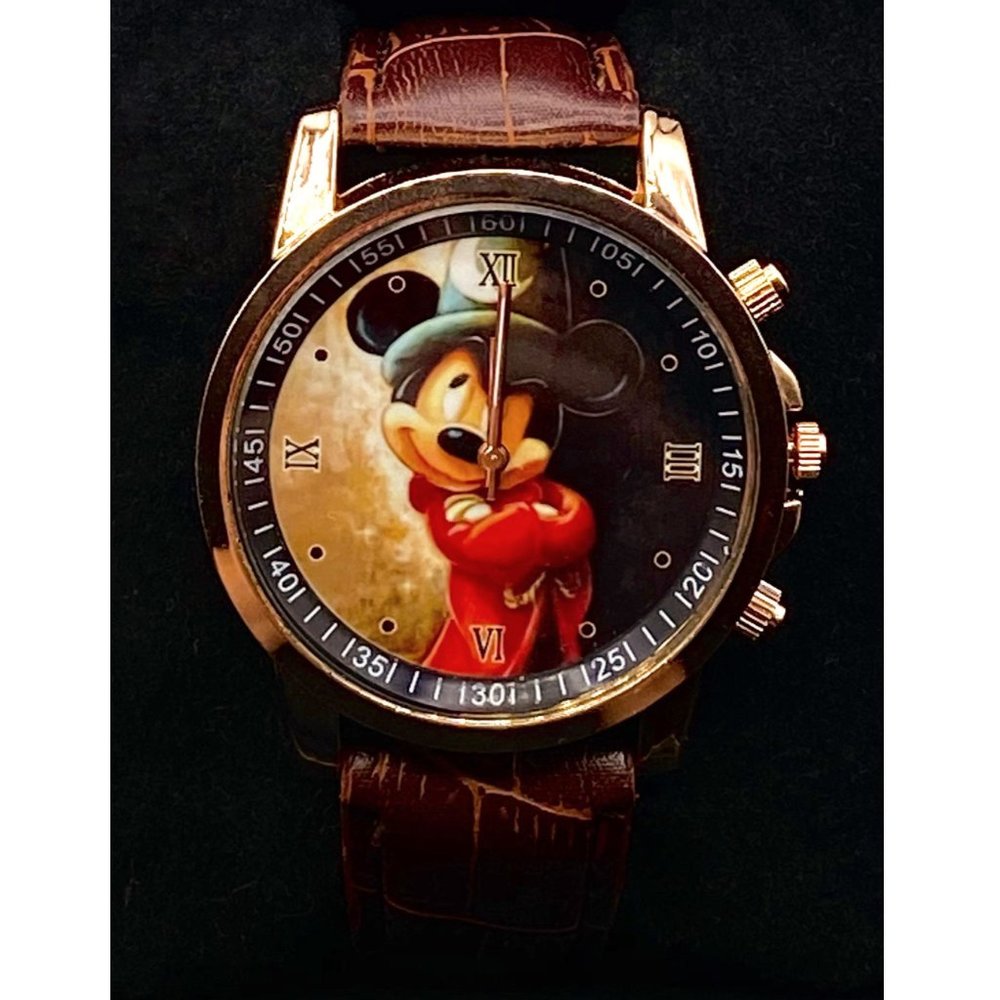 Mickey Sorcerer's Apprentice PU Sport Watch NWT - Picture 8 of 8